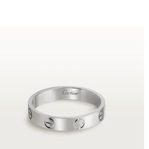Cartier LOVE wedding band. White gold.